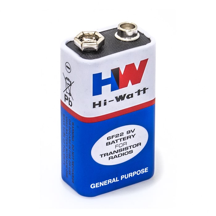 Bateria Long Life 9v 6f22m Hi-watt